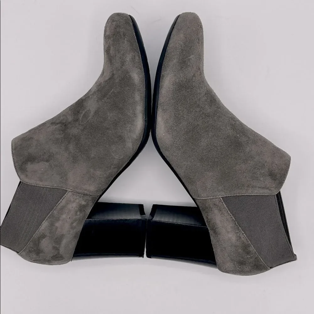 VANELI Suede Ankle Bootie 7.5 7.5M Grey Slip On